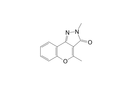 2,4-dimethyl[1]benzopyrano[4,3-c]pyrazol-3(2H)-one