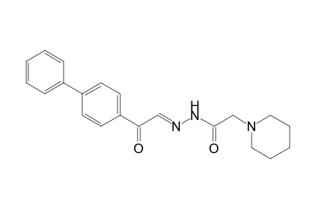 1-piperidineacetic acid, p-phenylphenacylidenehydrazide