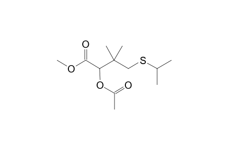 Methyl 5-thia-3,3,6-trimethyl-2-acetoxyheptanoate