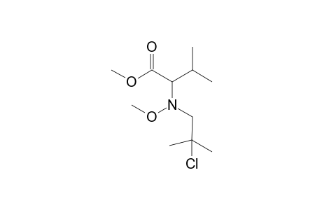 Methyl .alpha.-[N-methoxy-N-(2'-chloro-2'-methylpropyl)amino]isovalerianate