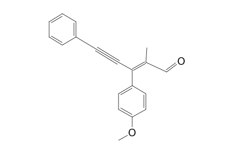 (E)-BETA-(4-METHOXYPHENYL)-BETA-PHENYLETHYNYL-ALPHA-METHYLACROLEIN