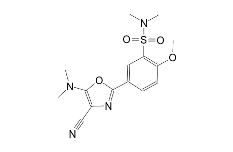 benzenesulfonamide, 5-[4-cyano-5-(dimethylamino)-2-oxazolyl]-2-methoxy-N,N-dimethyl-