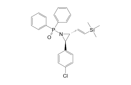 N-DIPHENYLPHOSPHINOYL-2-(BETA-TRIMETHYLSILYL)-VINYL-3-(PARA-CHLORO)-PHENYL-AZIRIDINE
