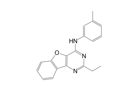N-(2-ethyl[1]benzofuro[3,2-d]pyrimidin-4-yl)-N-(3-methylphenyl)amine