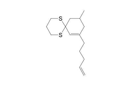 10-Methyl-8-(pent-4-en-1-yl)-1,5-dithiaspiro[5.5]undec-7-ene