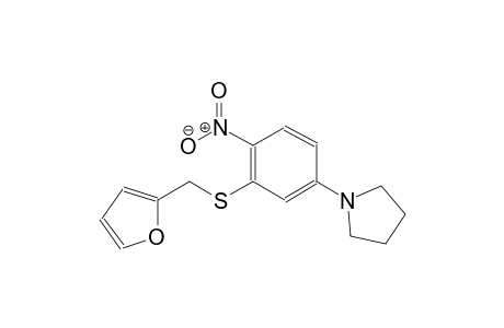 1-{3-[(2-furylmethyl)sulfanyl]-4-nitrophenyl}pyrrolidine