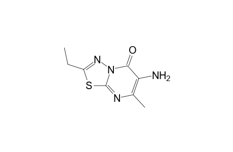 5H-[1,3,4]Thiadiazolo[3,2-a]pyrimidin-5-one, 6-amino-2-ethyl-7-methyl-