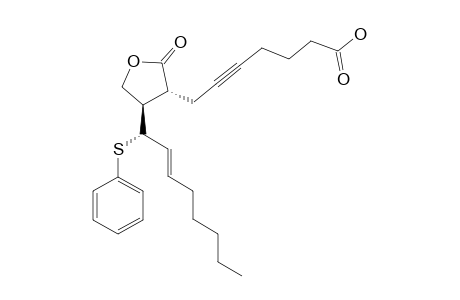 (8R*,12R*,13S*,14E)-9-OXO-13-(PHENYLTHIO)-10-OXA-PROST-14-EN-5-YNOIC-ACID