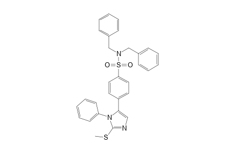N,N-Dibenzyl-4-(2-methylthio-1-phenylimidazol-5-yl)benzenesulfonamide