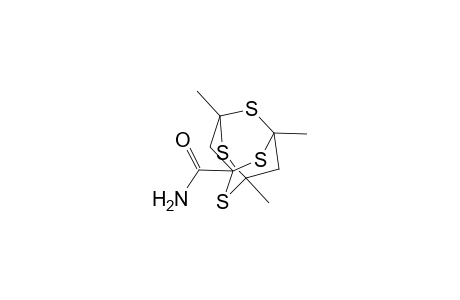 2,4,6,8-Tetrathiatricyclo[3.3.1.13,7]decane-1-carboxamide, 3,5,7-trimethyl-
