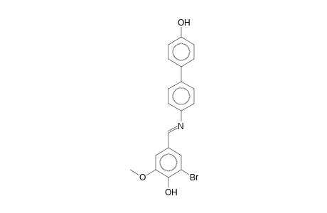 4-Hydroxy-4'-(3-bromo-4-hydroxy-5-methoxybenzylideneamino)biphenyl