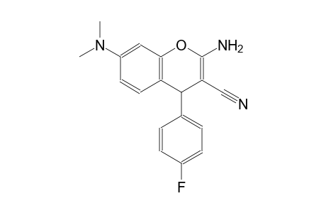 4H-1-benzopyran-3-carbonitrile, 2-amino-7-(dimethylamino)-4-(4-fluorophenyl)-