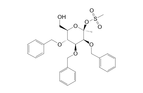 .beta.-D-Mannopyranoside, methyl 2,3,4-tris-O-(phenylmethyl)-, methanesulfonate