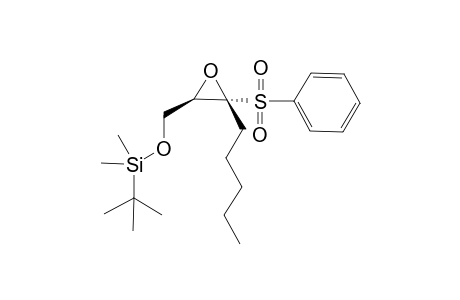 tert-Butyl-dimethyl-[[(2R,3R)-3-pentyl-3-(phenylsulfonyl)oxiran-2-yl]methoxy]silane