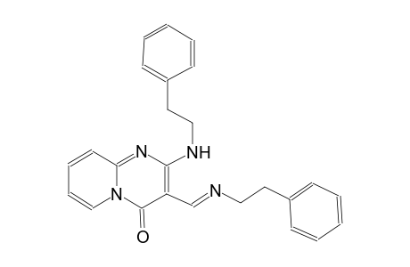 4H-pyrido[1,2-a]pyrimidin-4-one, 2-[(2-phenylethyl)amino]-3-[(E)-[[(E)-2-phenylethyl]imino]methyl]-