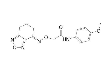 2-[(E)-6,7-dihydro-5H-2,1,3-benzoxadiazol-4-ylideneamino]oxy-N-(4-methoxyphenyl)acetamide