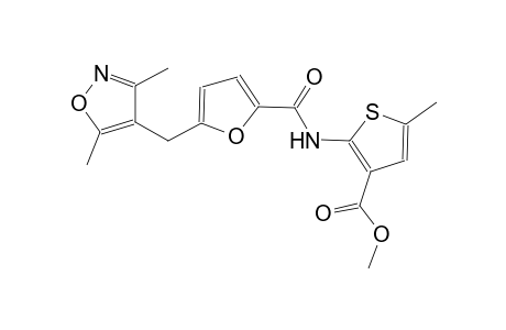methyl 2-({5-[(3,5-dimethyl-4-isoxazolyl)methyl]-2-furoyl}amino)-5-methyl-3-thiophenecarboxylate
