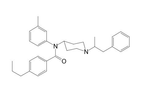 N-3-Methylphenyl-N-[1-(1-phenylpropan-2-yl)piperidin-4-yl]-4-propylbenzamide