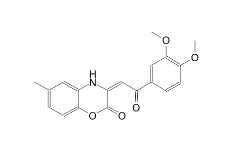 (3E)-3-[2-(3,4-dimethoxyphenyl)-2-oxoethylidene]-6-methyl-3,4-dihydro-2H-1,4-benzoxazin-2-one