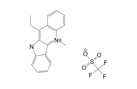 11-ETHYL-5-N-METHYLBENZO-DELTA-CARBOLINIUM-TRIFLATE