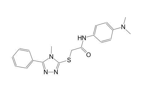 N-[4-(dimethylamino)phenyl]-2-[(4-methyl-5-phenyl-4H-1,2,4-triazol-3-yl)sulfanyl]acetamide