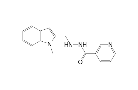 nicotinic acid, 2-[(1-methylindol-2-yl)methyl]hydrazide