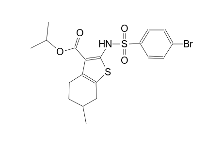 isopropyl 2-{[(4-bromophenyl)sulfonyl]amino}-6-methyl-4,5,6,7-tetrahydro-1-benzothiophene-3-carboxylate