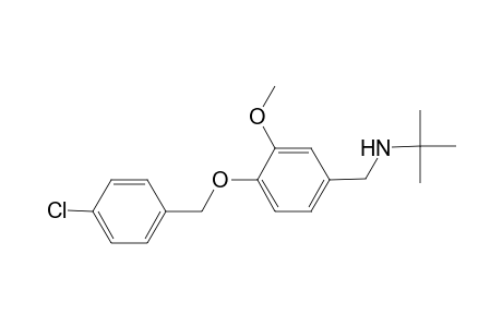 N-(4-[(4-Chlorobenzyl)oxy]-3-methoxybenzyl)-2-methyl-2-propanamine