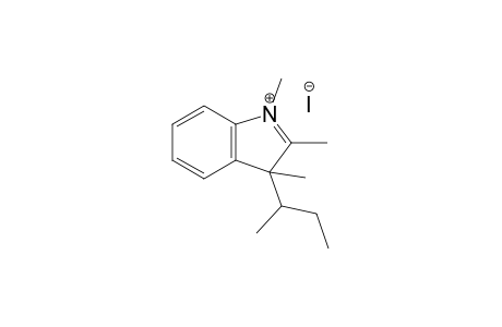 1,2,3-Trimethyl-3-(1'-methylpropyl)indoleninium iodide