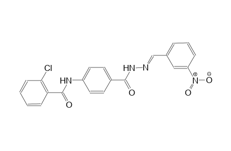 benzoic acid, 4-[(2-chlorobenzoyl)amino]-, 2-[(E)-(3-nitrophenyl)methylidene]hydrazide
