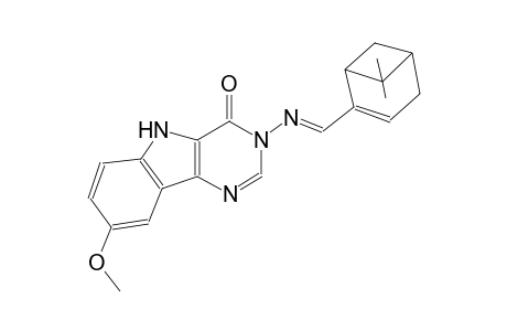 3-({(E)-[(1R,5S)-6,6-dimethylbicyclo[3.1.1]hept-2-en-2-yl]methylidene}amino)-8-methoxy-3,5-dihydro-4H-pyrimido[5,4-b]indol-4-one