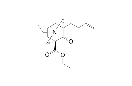 Ethyl (1R*,5S*)-5-Buty-3'-enyl)-3-ethyl-9-oxo-3-azabicyclo[3.3.1]nonane-1-carboxylate