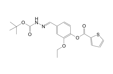 tert-butyl (2E)-2-{3-ethoxy-4-[(2-thienylcarbonyl)oxy]benzylidene}hydrazinecarboxylate