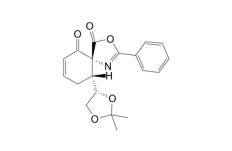 (1S,2S,3R)-3-[4(S)-(2,2-Dimethyl-1,3-dioxolo)]-2-spiro{4'[2'-phenyl-5'(4'H)-oxazolone]}-5-cyclohexen-1-one