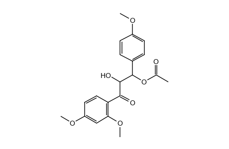 2,3-DIHYDROXY-2',4'-DIMETHOXY-3-(p-METHOXYPHENYL)PROPIOPHENONE, 3-ACETATE