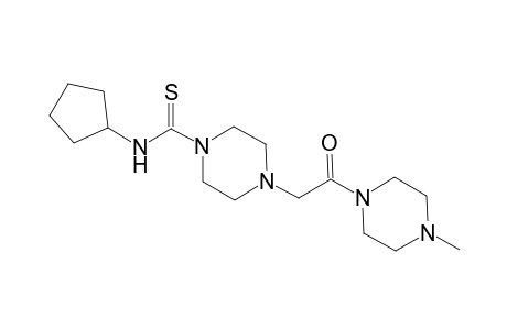 1-piperazinecarbothioamide, N-cyclopentyl-4-[2-(4-methyl-1-piperazinyl)-2-oxoethyl]-