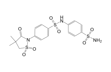 benzenesulfonamide, 4-[[[4-(4,4-dimethyl-1,1-dioxido-3-oxo-2-isothiazolidinyl)phenyl]sulfonyl]amino]-
