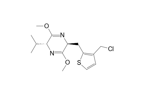 3-Chloromethyl-2-[(2R,5S)-2,5-dihydro-3,6-dimethoxy-2-isopropyl-5-pyrazinyl]-methylthiophene