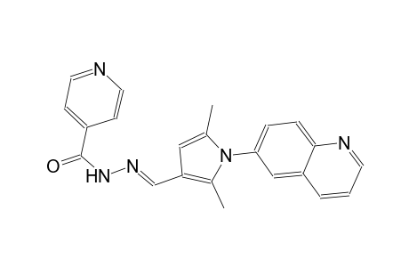 N'-{(E)-[2,5-dimethyl-1-(6-quinolinyl)-1H-pyrrol-3-yl]methylidene}isonicotinohydrazide