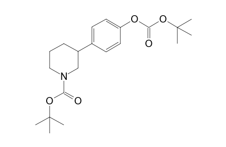 N-tert-Butylcarboxylate 3-(4-((tert-butoxycarbonyl)oxy)phenyl) piperidine