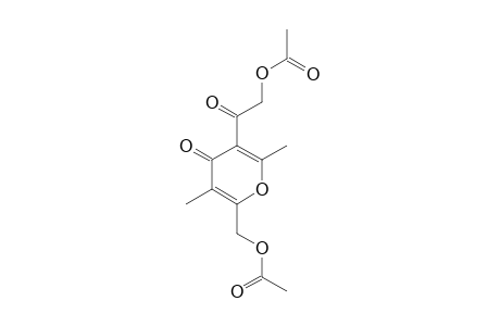 [5-(2-ACETOXYACETYL)-3,6-DIMETHYL-4-OXO-4H-PYRAN-2-YL]-METHYL-ACETATE