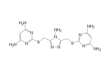 4,6-pyrimidinediamine, 2-[[[4-amino-5-[[(4,6-diamino-2-pyrimidinyl)thio]methyl]-4H-1,2,4-triazol-3-yl]methyl]thio]-