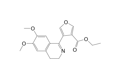 3-Furancarboxylic acid, 4-(3,4-dihydro-6,7-dimethoxy-1-isoquinolinyl)-, ethyl ester