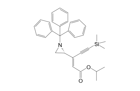(1'R)-E-5-(Trimethylsilyl)-3-(N-triphenylmethylaziridinyl)-2-penten-4-ynoic acid isopropyl ester