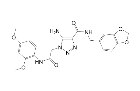 5-amino-N-(1,3-benzodioxol-5-ylmethyl)-1-[2-(2,4-dimethoxyanilino)-2-oxoethyl]-1H-1,2,3-triazole-4-carboxamide