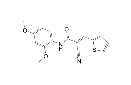 (2E)-2-cyano-N-(2,4-dimethoxyphenyl)-3-(2-thienyl)-2-propenamide