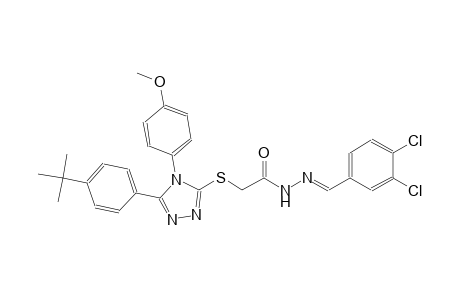 2-{[5-(4-tert-butylphenyl)-4-(4-methoxyphenyl)-4H-1,2,4-triazol-3-yl]sulfanyl}-N'-[(E)-(3,4-dichlorophenyl)methylidene]acetohydrazide
