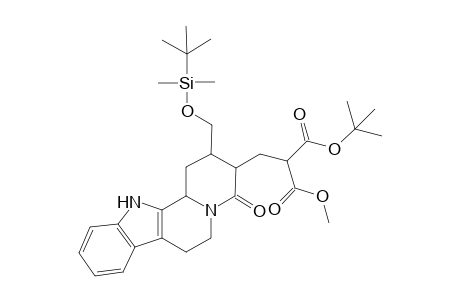 17-Norcorynan-18,18-dicarboxylic acid, 16-[[(1,1-dimethylethyl)dimethylsilyl]oxy]-21-oxo-, 1,1-dimethylethyl methyl ester, (3.beta.)-(.+-.)-