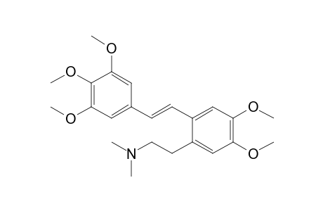 (E)-N-2-{2-[2-(3,4,5-Trimethoxyphenyl)ethenyl]-4,5-dimethoxyphenyl}ethyl-N,N-dimethylamine