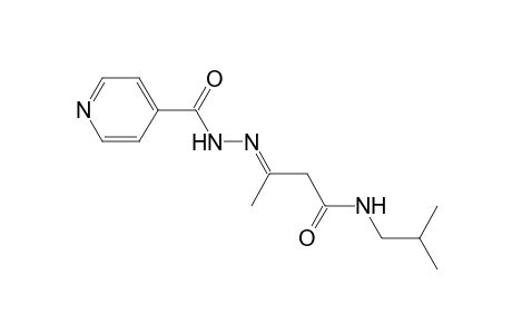 Butanamide, 3-(4-pyridylcarbonylhydrazono)-N-(2-methylpropyl)-